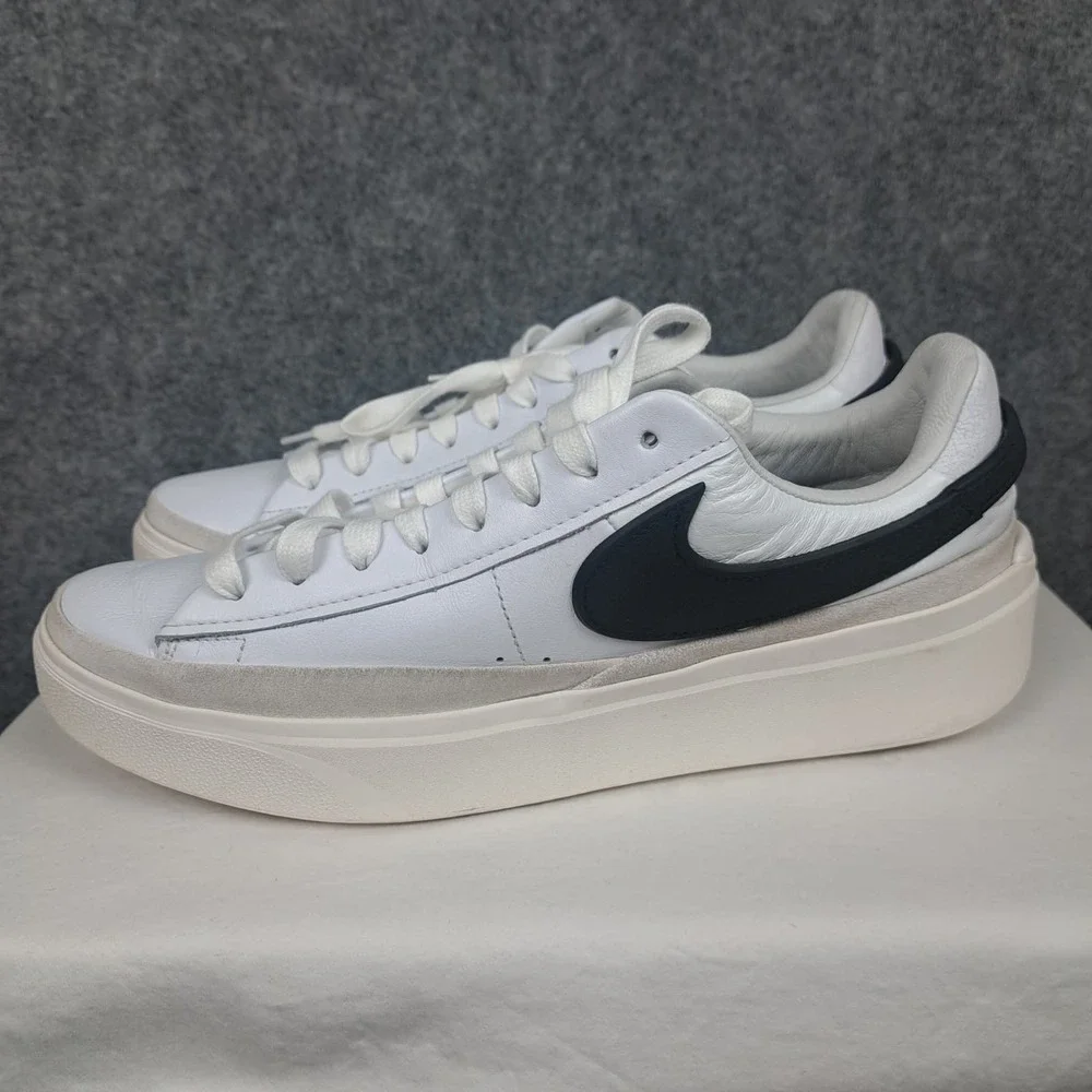 Size 11.5 - Nike Blazer Phantom Low White Black Soft‎ Leather Men